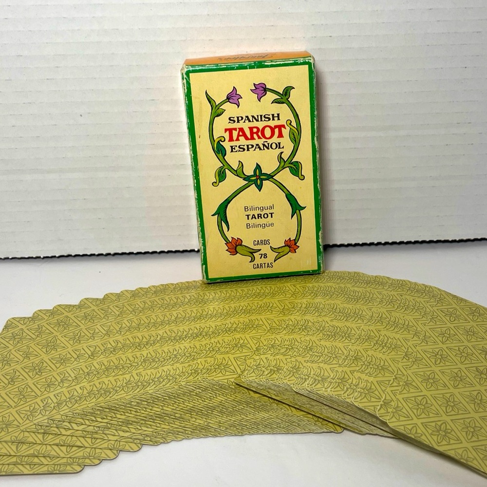 Vintage Spanish Bilingual Tarot Cards Fournier Vitoria Spain 1975 Complete Set